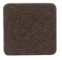 Patin feutre adhésif 25 x 25 S8 marron