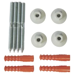 Fixation pour chauffe eau 10/120 mur plein lot de 4