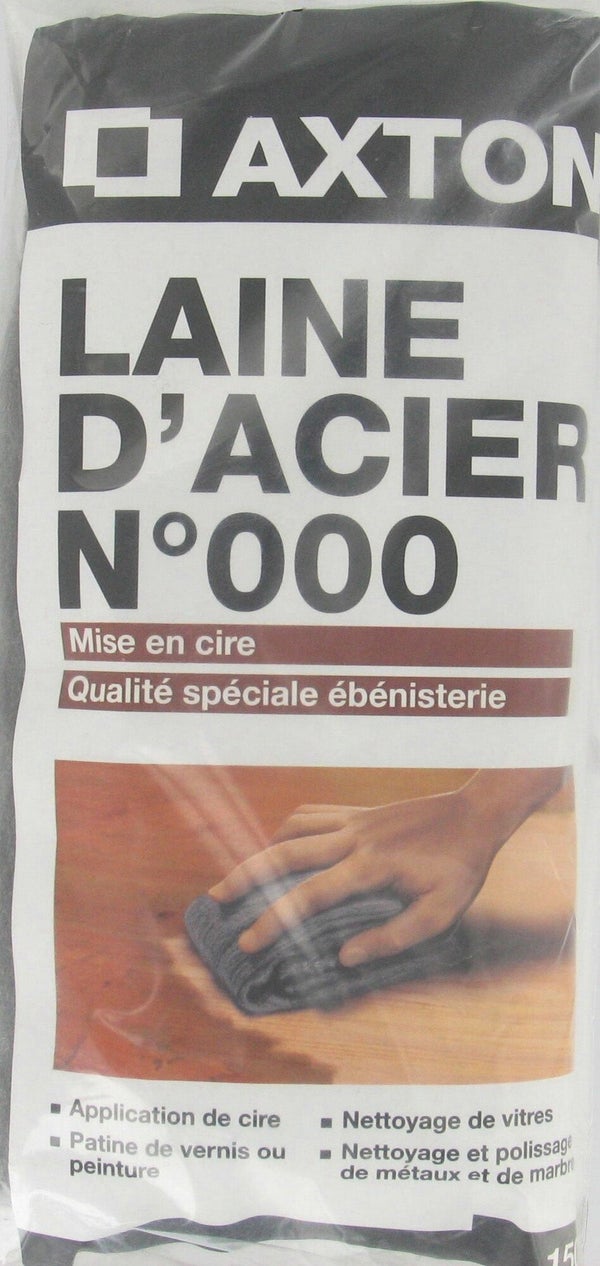 Laine d'acier, AXTON, N°000 150 g