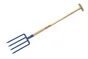 Fourche à bêcher acier forgé REVEX manche bois L.90 Cm