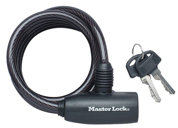 Câble Antivol Master Lock, L.1.8 M X Diam.8 Mm