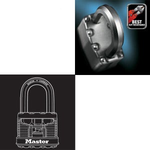 Cadenas À Clé Master Lock Acier Laminé, L.45 Mm