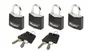 Lot De 4 Cadenas À Clé Master Lock Aluminium, L.20 Mm