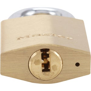 Master Lock 2930Eurd Cadenas À Clé Extra Fin En Laiton, Doré, 5,4 X 3 X 1,4 Cm