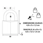 Master Lock 130Eurt Lot De 2 Cadenas À Clé En Laiton, Doré, 4,9 X 3 X 1,2 Cm
