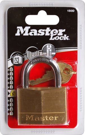 Master Lock 150Eurd Cadenas À Clé En Laiton, Doré, 6,8 X 5 X 1,4 Cm