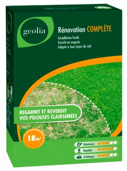 Gazon réparation GEOLIA 18 m²