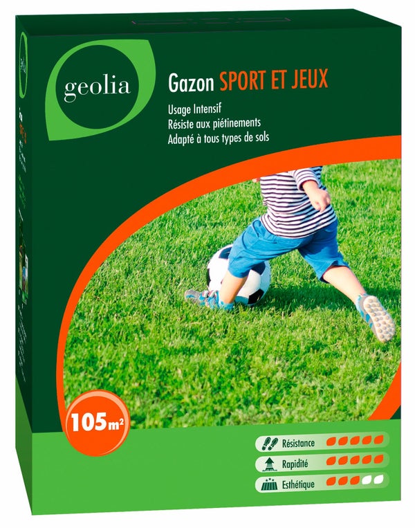 Gazon Sport Et Jeux Geolia, 3 Kg, 105 M²