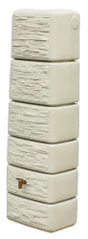 Récupérateur d'eau aérien GARANTIA rectangulaire murale sable , 330 L