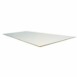 Medium Blanc Panneau 120X40Cm Epaisseur 3Mm