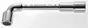 Clé à pipe débouchée, 12 mm FACOM Sc 76 12
