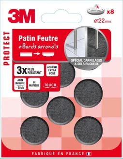 Lot De 8 Patins En Feutre 3M