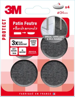 Lot De 4 Patins En Feutre 3M