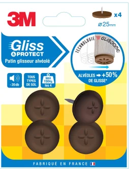 Lot De 4 Patins En N/A 3M