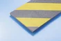 2 bandes antichoc 1 m x 15 cm noir et jaune