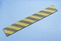2 bandes antichoc 1 m x 15 cm noir et jaune