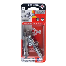 Lot De 2 Chevilles Et Vis À Expansion Klix Red Head, Diam.8 X L.53 Mm