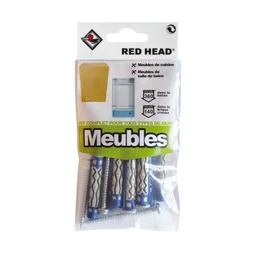 Kit Chevilles À Verrouillage De Forme Meuble Red Head, Diam.8 X L.50 Mm