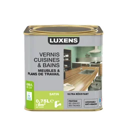 Vernis Cuisine Et Bain  Luxens, Incolore Brillant, 0.75L
