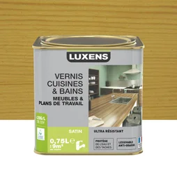 Vernis Cuisine Et Bain Vernis Cuisine Et Bains Luxens, 0.75 L, Chêne Clair