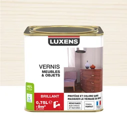 Vernis Meuble Et Objet Vernis Meubles Et Objets Luxens, Blanc Brillant, 0.75L