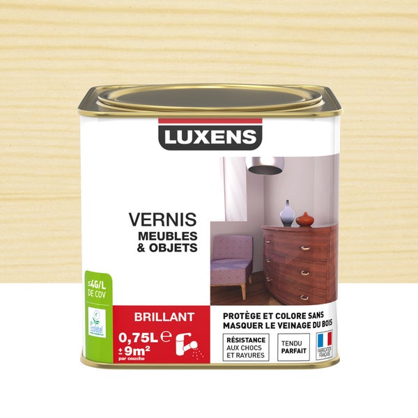 Vernis Meuble Et Objets Vernis Meubles Et Objets Luxens, Incolore Brillant, 0.75