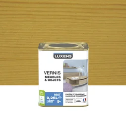 Vernis Meuble Et Objet Vernis Meubles Et Objets Luxens, Chêne Clair Mat, 0.25L