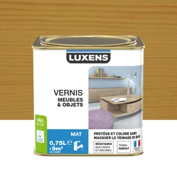 Vernis Meuble Et Objet Vernis Meubles Et Objets Luxens, Chêne Doré Mat, 0.75L