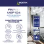 Colle joint int/ext polymere bostik fixpro msp104 auto/bateau noir 290