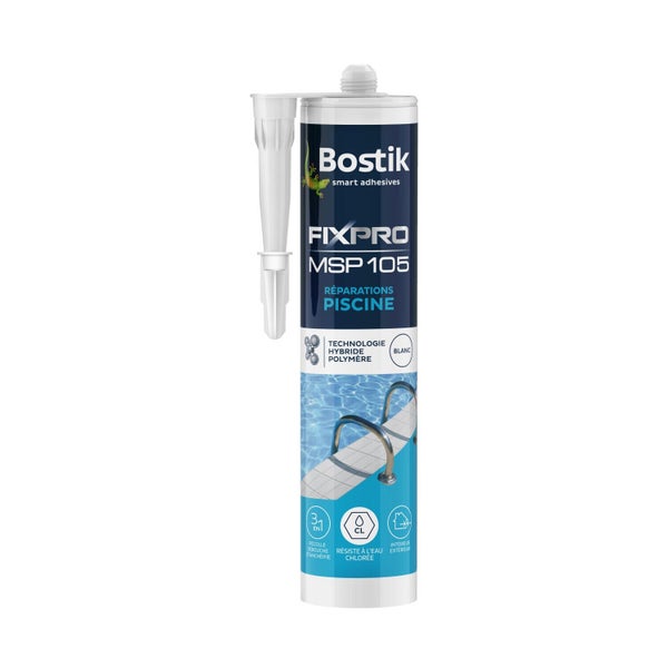 Colle joint int/ext polymere bostik fixpro msp105 piscine 290ml