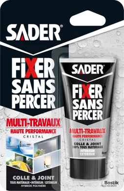Colle Néoprène Gel Fixer Sans Percer Sader, 50G