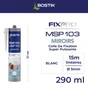 Colle joint int/ext polymere bostik fixpro msp113 miroirs c290ml