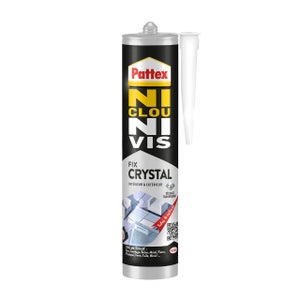 Colle fixation polymere int/ext pattex ni clou ni vis crystal c290g