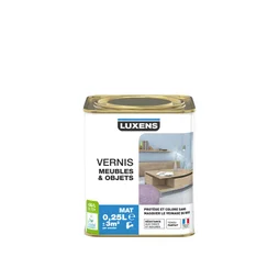 Vernis Meuble Et Objet  Luxens, Incolore Mat, 0.25L