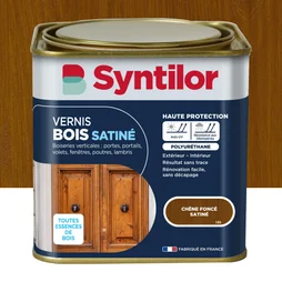 Vernis Bois Extérieur Syntilor Bsc Chêne Foncé Satiné 0.75 L
