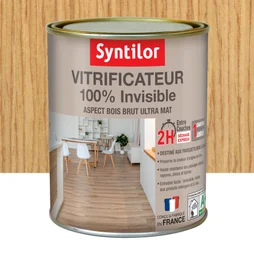 Vitrificateur Parquet 100% Invisible Syntilor, Incolore Mat, 0.75 L