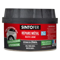 Colle de réparation SINTO Sintofer, répare métal armé, 190 g beige