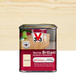 Vernis Meuble Et Objet V33, Incolore Brillant, 0.25L