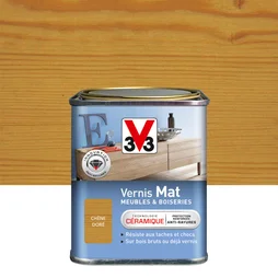 Vernis Meuble Et Objet V33, Chêne Doré Mat, 0.25L