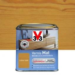 Vernis Meuble Et Objet V33, Chêne Doré Mat, 0.75L