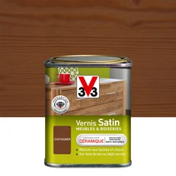 Vernis Meuble Et Objet V33, Châtaignier Satiné, 0.25L