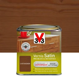 Vernis Meuble Et Objet V33, Châtaignier Satiné, 0.75L