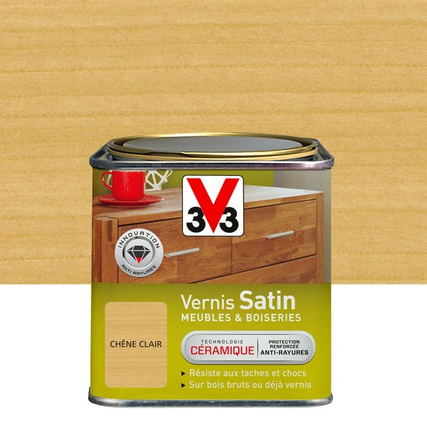 Vernis Meuble Et Objet V33, Chêne Clair Satiné, 0.75L
