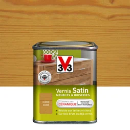 Vernis Meuble Et Objet V33, Chêne Doré Satiné, 0.25L