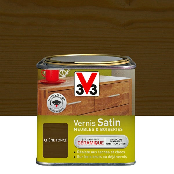 Vernis Meuble Et Objet V33, Chêne Foncé Satiné, 0.75L