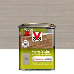 Vernis Meuble Et Objet V33, Gris Satiné, 0.25L