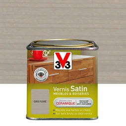Vernis Meuble Et Objet V33, Gris Satiné, 0.75L