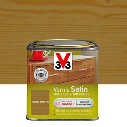 Vernis Meuble Et Objet V33, Chêne Moyen Satiné, 0.75L