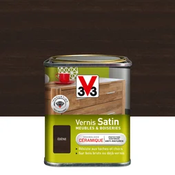 Vernis Meuble Et Objet V33, Ebene Satiné, 0.25L