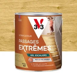 Vitrificateur Gel Escalier V33, Incolore Mat, 2.5 L